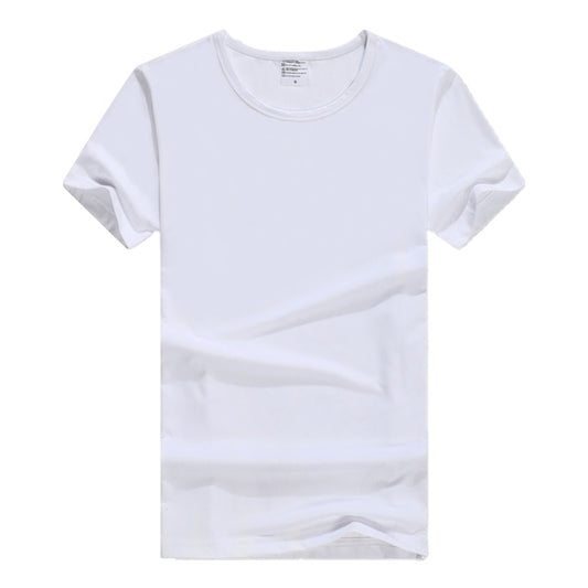 White 100% Polyester Men's Sublimation T Shirt Blank